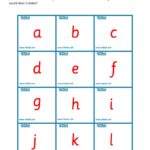 Worksheets for kids - alphabet flash cards 3×5