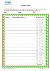 Teacher resources, free home school worksheets, Key stages 1 & 2 Worksheets for kids - progress chart 2
