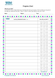 Teacher resources, free home school worksheets, Key stages 1 & 2 Worksheets for kids - progress chart 3