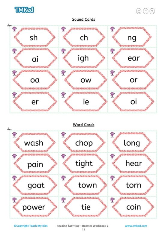 reading and writing booster 2-common letter patterns