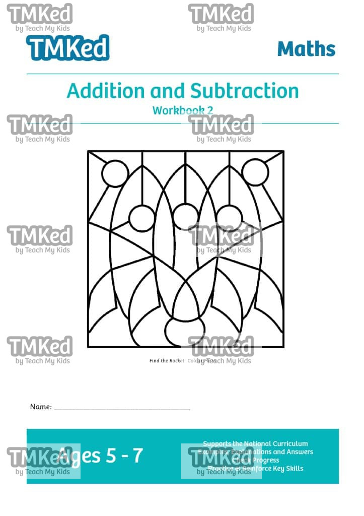 key stage 1 maths, Worksheets for kids - addition and subtraction workbook 2, 5-7 years