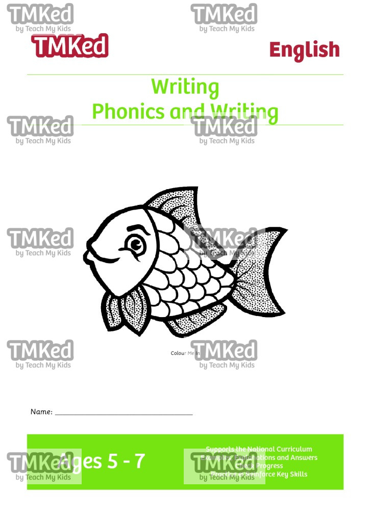 Key stage 1 english worksheets for kids - phonics and writing printable workbook