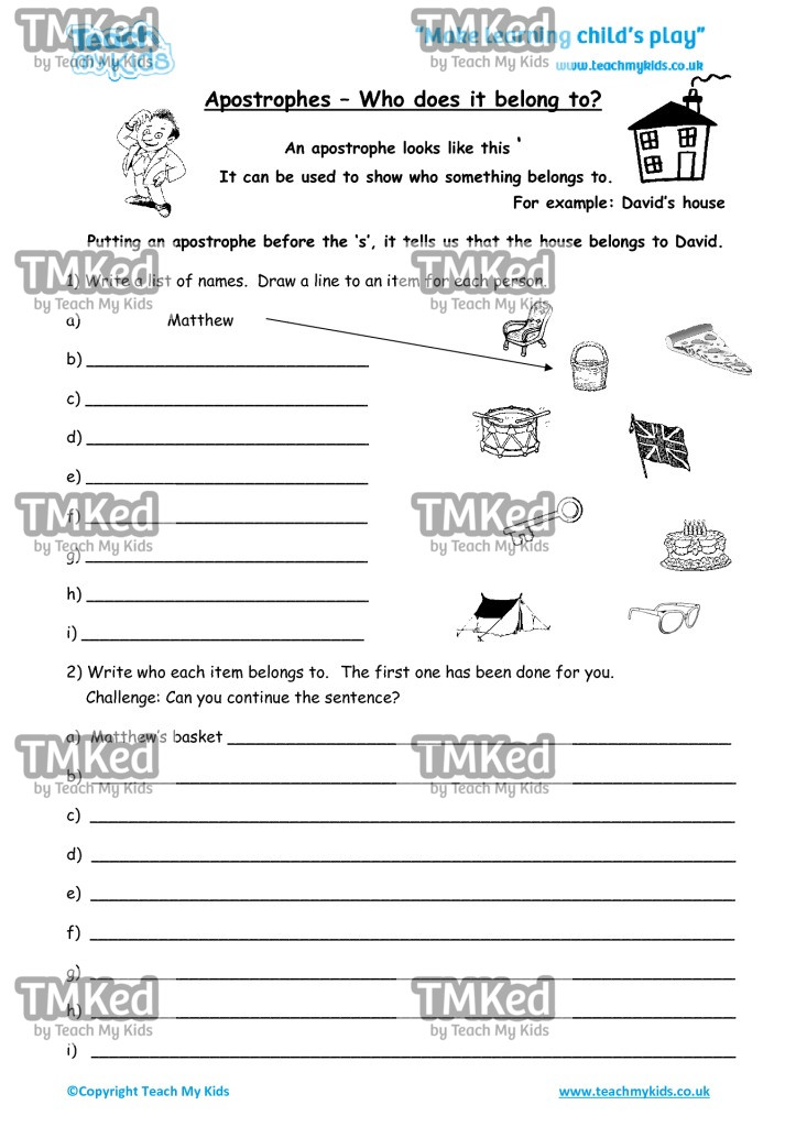 Worksheets for kids - apostrophes_-_who_does_it_belong_to