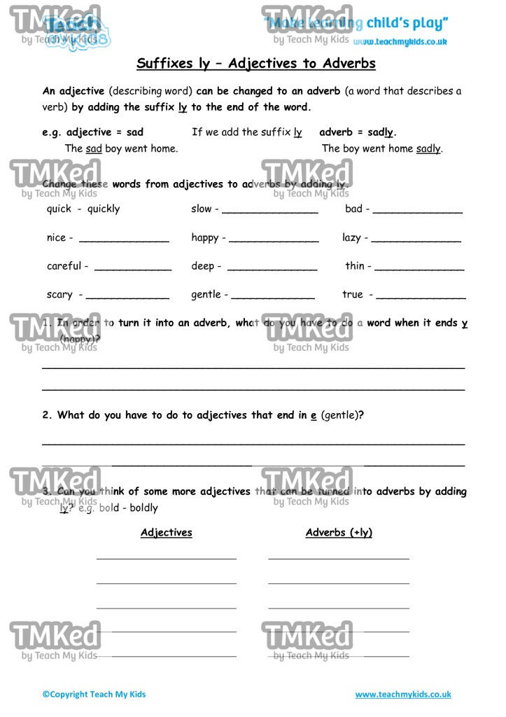 Worksheets for kids - suffixes-ly-adjectives-to-adverbs