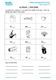 Worksheets for kids - cvc-words-final-sound