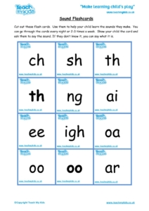 Teacher resources, free home school worksheets, Key stages 1 & 2 Worksheets for kids - letter sound flashcards