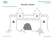 Worksheets for kids - pencil control – sandcastle