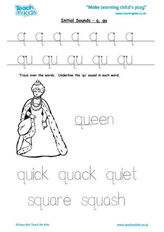 Initial Sounds - q, qu - TMK Education