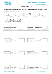 Worksheets for kids - taking-away-1