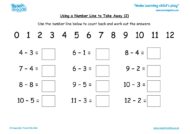 Worksheets for kids - using-a-number-line-to-take-away-_2_