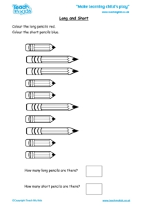 Worksheets for kids - long-and-short