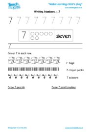 Number Worksheets, EYFS Maths,Early Years,Teaching Resource -TMKed