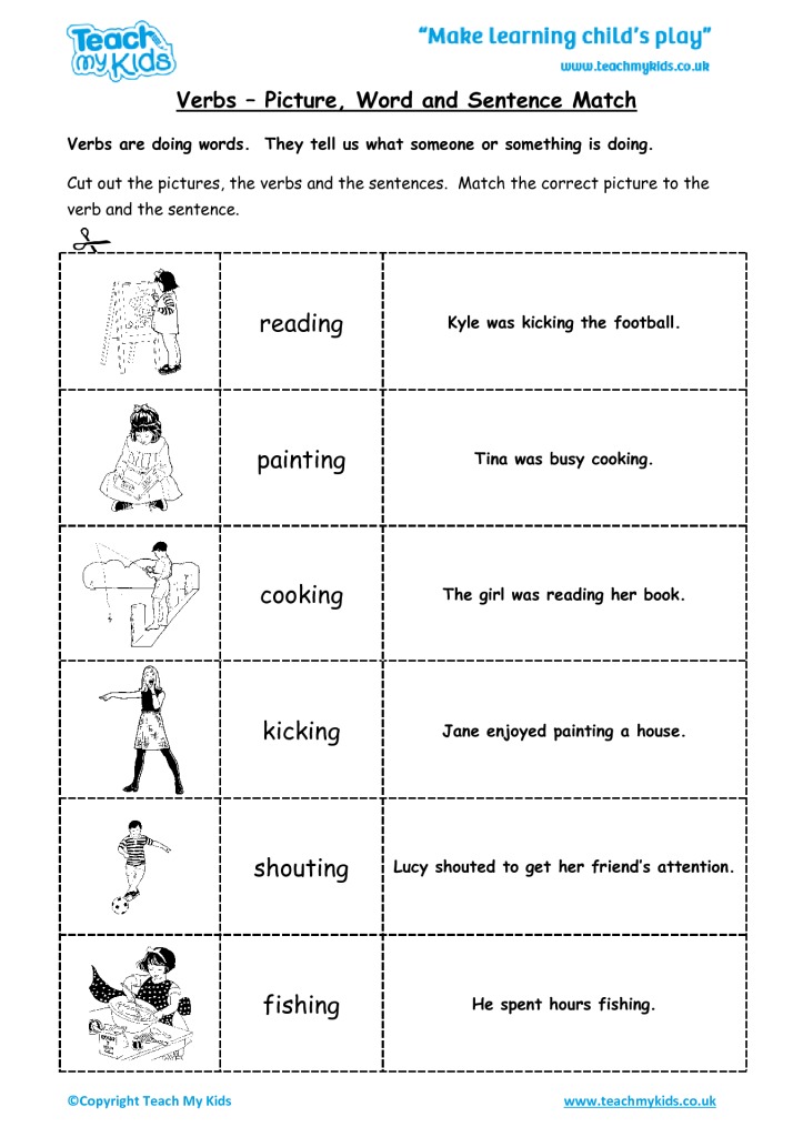 verbs-picture-word-and-sentence-match-tmk-education