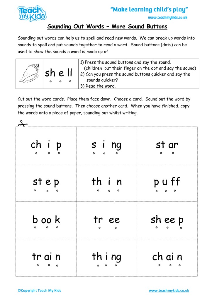 Sounding Out Words Worksheet