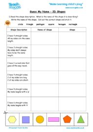 Worksheets for kids - guess_my_name_-_2d_shapes