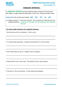 Compound Sentences - TMK Education