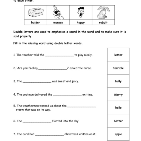 Double Letter Words, Clues and Wordsearch - TMK Education