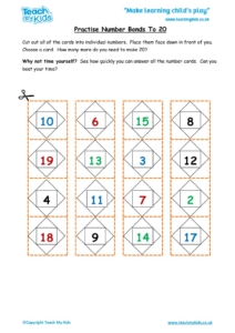 Worksheets for kids - practise_number_bonds_to_20