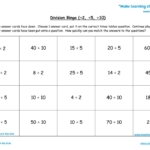 Worksheets for kids - division-bingo-2-5-10