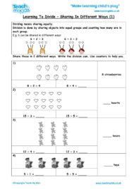 Worksheets for kids - learning-to-divide-sharing-in-diff-ways-11