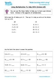 Worksheets for kids - using-multiplication-to-help-with-division-x5