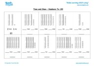 Worksheets for kids - tens-and-ones-nos-to-100