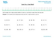 Worksheets for kids - count-on-or-count-back