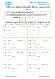 Worksheets for kids - take-away-partition-nos-under-100-1