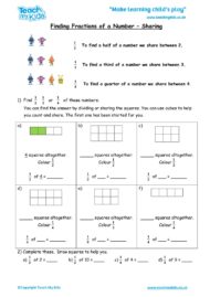Worksheets for kids - finding_fractions_of_a_number_-_sharing