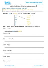 Worksheets for kids - using-verbs-adverbs-in-sentences-1