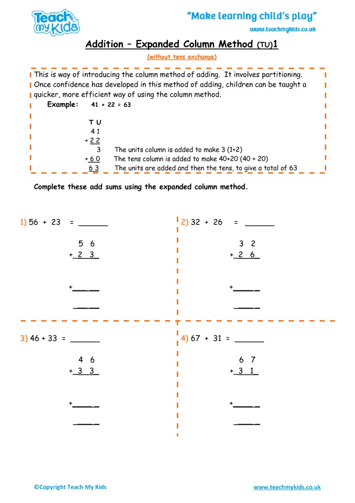 Wonderful Multiplication Expanded Method Worksheets Literacy Worksheets
