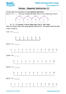 Division - Repeated Subtraction 1 (Extra) - TMK Education