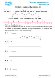Worksheets for kids - division-repeated-subtraction2