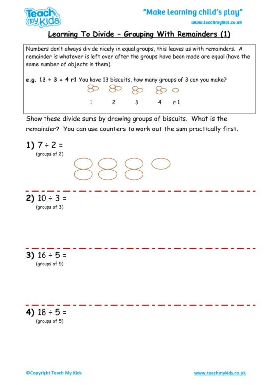 Worksheets for kids - learning-to-divide-grouping-with-remainders-1