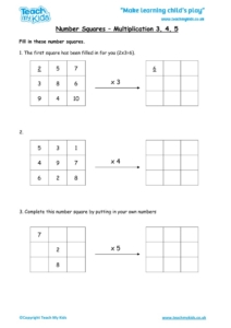 Worksheets for kids - number-squares-multiplication-3-4-5