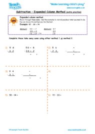 Worksheets for kids - subtraction_-expanded_column_method_extra