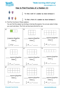 Worksheets for kids - how_to_find_fractions_of_a_number