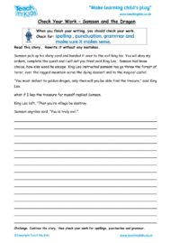 Worksheets for kids - check your work – samson