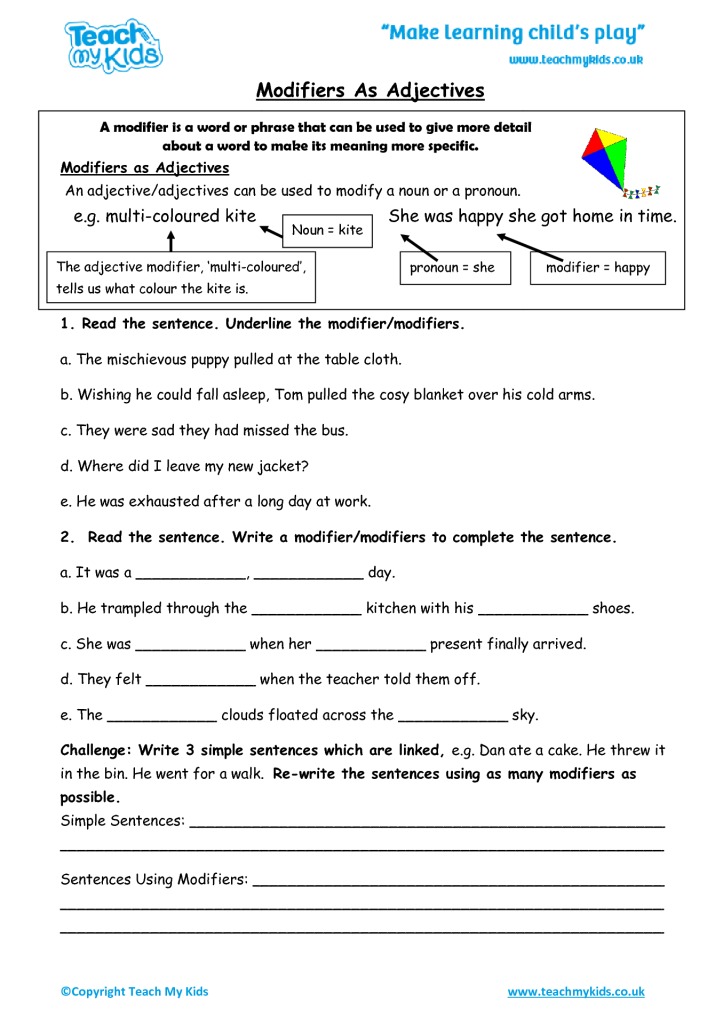 Identifying Comparative And Superlative Modifiers Worksheets Printable