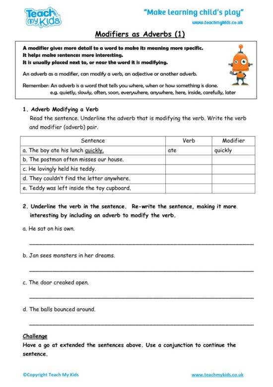 adjective-and-adverb-modifiers-worksheet