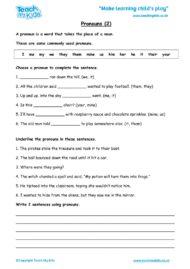Worksheets for kids - pronouns-2