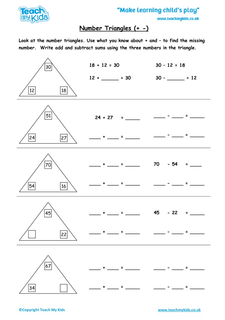 Number Triangles TMK Education