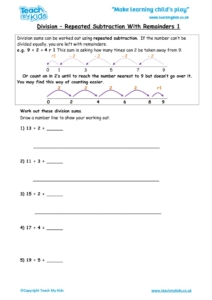 Worksheets for kids - division-repeated-subtraction-with-remainders