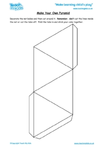 Worksheets for kids - make-your-own-pyramid
