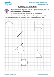 Worksheets for kids - symmetry_and_reflections