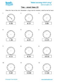 Worksheets for kids - time-mixed-times-2