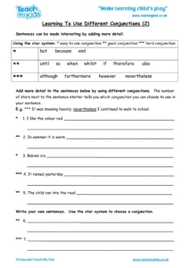 Worksheets for kids - learning_to_use_different_conjunctions_2