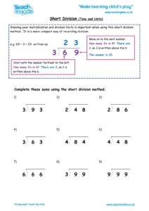 Worksheets for kids - short-division-tu