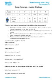 Worksheets for kids - roman_numerals,_number_challenge
