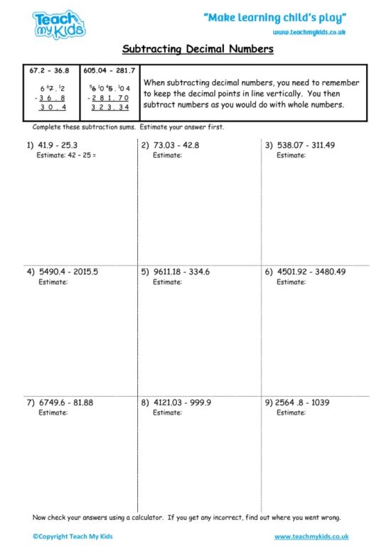 adding-and-subtracting-decimals-worksheets-with-answers